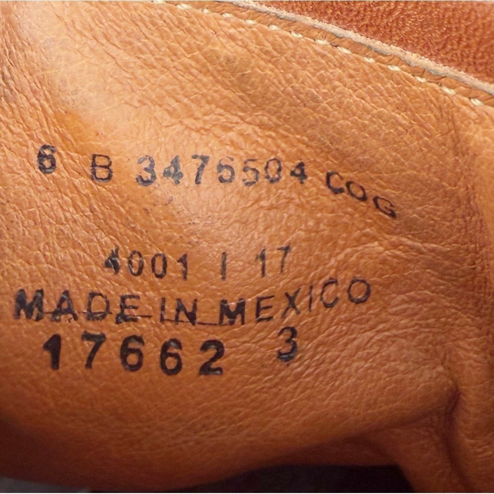 Frye Phillip Harness Short Leather  Whiskey Bootie Size 6 - Picture 6 of 9